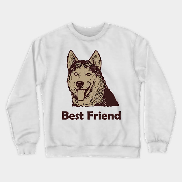 Best Friend - Dog Crewneck Sweatshirt by Hariolf´s Mega Store